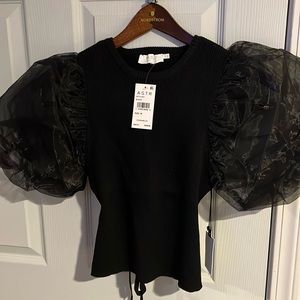 Astr women open back top size M